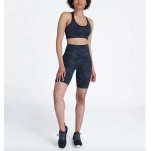 Spanx Biker Shorts Camo Black Green Look At Me Now High Waisted Camouflage XS